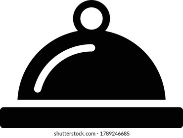 dish vector glyph flat icon 