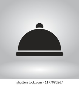 dish vector icon 10 eps