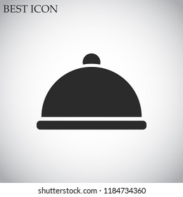 dish vector icon 10 eps