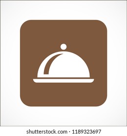 dish vector icon 10 eps