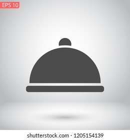 dish vector icon 10 eps