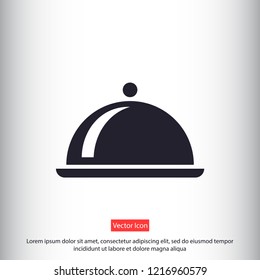 dish vector icon 10 eps