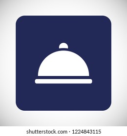 dish vector icon 10 eps