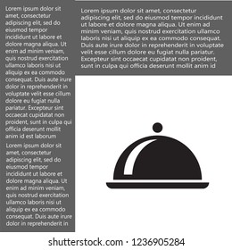 dish vector icon 10 eps