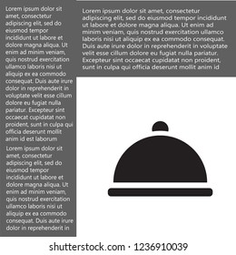 dish vector icon 10 eps