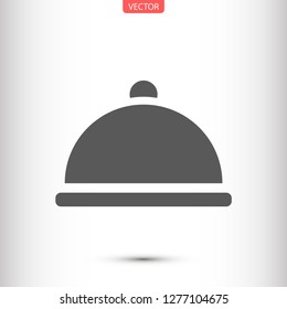 dish vector icon 10 eps