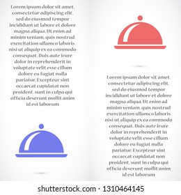 dish vector icon 10 eps