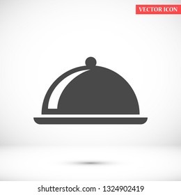dish vector icon 10 eps