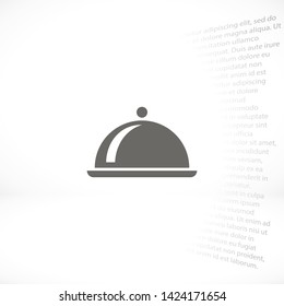 dish vector icon 10 eps , Lorem ipsum Flat design