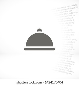 dish vector icon 10 eps , Lorem ipsum Flat design