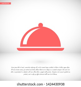 dish vector icon 10 eps , Lorem ipsum Flat design