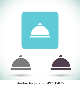 dish vector icon 10 eps , Lorem ipsum Flat design