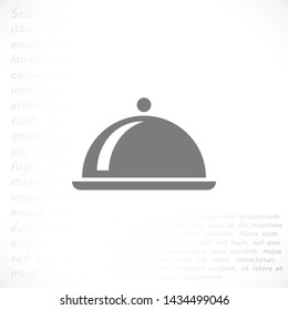 dish vector icon 10 eps , Lorem ipsum Flat design