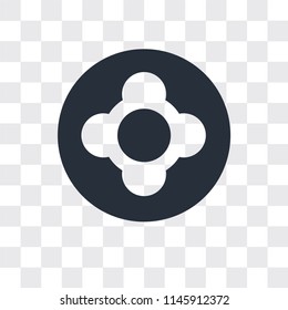 Dish vector icon isolated on transparent background, Dish logo concept