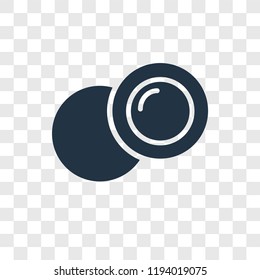 Dish vector icon isolated on transparent background, Dish transparency logo concept
