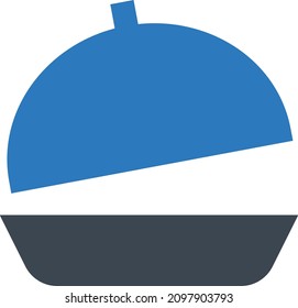 ilustración vectorial de plato aislada en un fondo transparente. iconos vectoriales de glifo para el concepto o gráficos web.