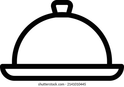 Schüssel, Vektorgrafik einzeln auf transparentem Hintergrund. Strich-Vektorsymbole für Konzept- oder Web-Grafiken.