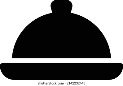 ilustración vectorial de plato aislada en un fondo transparente. iconos vectoriales de glifo para el concepto o gráficos web.
