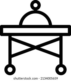 dish Vector illustration on a transparent background. Premium quality symbols. Stroke vector icon for concept and graphic design.