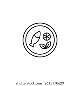 Dish vector line icon icons design