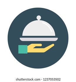 dish  waiter   serve  
