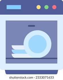 Dish Washer Icon image. Suitable for mobile application.