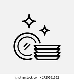 dish washing icon vector illustration