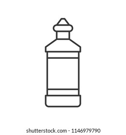 dish washing liquid bottle, housekeeping and cleaning service related, outline icon