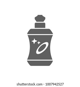 Dish washing soap bottle icon vector