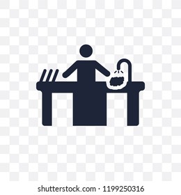 Dish Washing transparent icon. Dish Washing symbol design from Activity and Hobbies collection. Simple element vector illustration on transparent background.