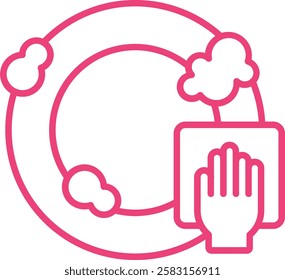 Dish Washing vector icon. Can be used for printing, mobile and web applications.