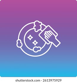 Dish Washing vector icon. Can be used for printing, mobile and web applications.