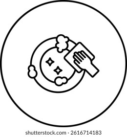 Dish Washing vector icon. Can be used for printing, mobile and web applications.