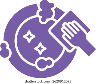 Dish Washing vector icon. Can be used for printing, mobile and web applications.