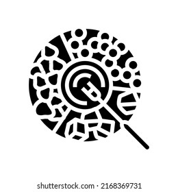 dishes fondue glyph icon vector. dishes fondue sign. isolated contour symbol black illustration