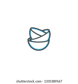Dishes icon design. Gastronomy icon vector illustration design