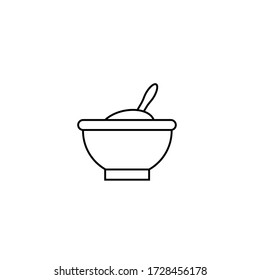 Dishes icon plate vector concept
