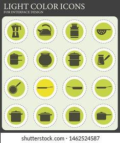 Dishes simply web icons for user interface design