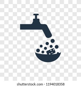 Dishes vector icon isolated on transparent background, Dishes transparency logo concept