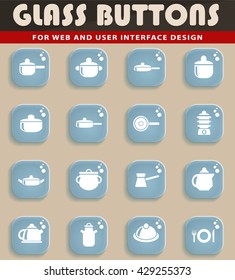 dishes web icons for user interface design