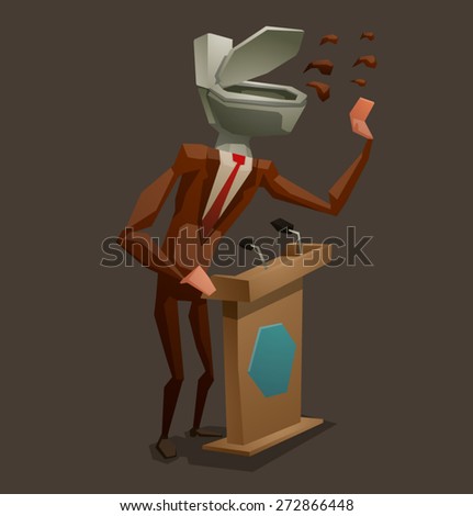 dishonest politician,vector