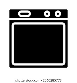 Dishwasher icon. Concept of cleanliness, hygiene, and convenience.