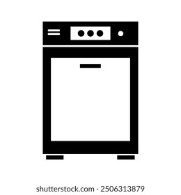 Icono de lavavajillas ilustrado sobre fondo