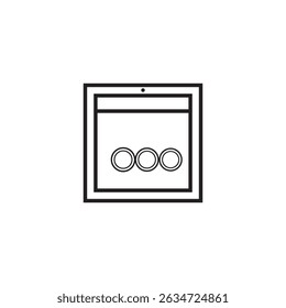 dishwasher icon illustration element design