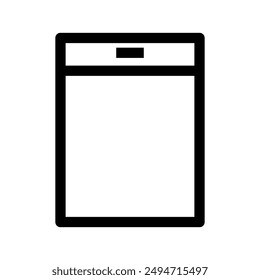 Ilustración del concepto del Vector del ícono del lavavajillas para el diseño aislado sobre fondo blanco