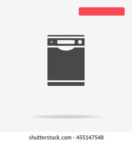 Dishwasher icon. Vector concept illustration for design.