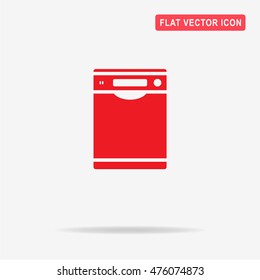 Dishwasher icon. Vector concept illustration for design.