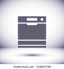 Dishwasher icon. Vector  Eps 10 