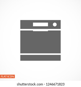 Dishwasher icon. Vector  Eps 10 