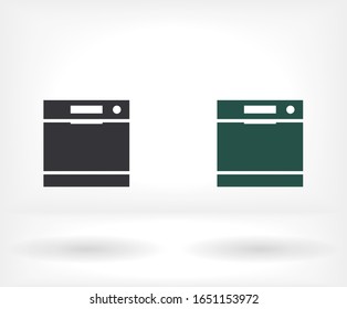 Dishwasher icon. Vector Eps 10 . Lorem Ipsum Flat Design